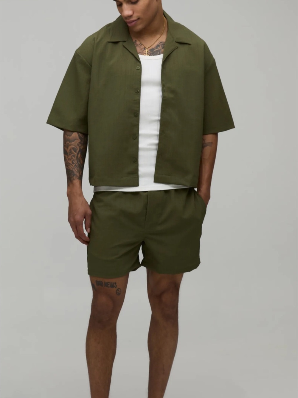 BoohooMAN - NWT Matching Shirt and Shorts set